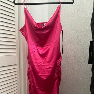 H&M Hot Pink Midi Dress